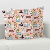 Home for cats - cute cats cat fabric