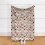 Home for cats - cute cats cat fabric