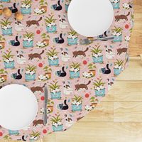 Home for cats - cute cats cat fabric