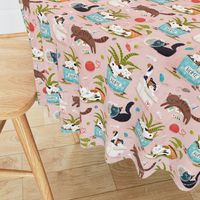 Home for cats - cute cats cat fabric