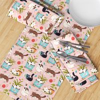 Home for cats - cute cats cat fabric