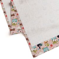 Home for cats - cute cats cat fabric