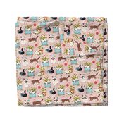 Home for cats - cute cats cat fabric