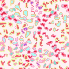 animal print confetti light pink