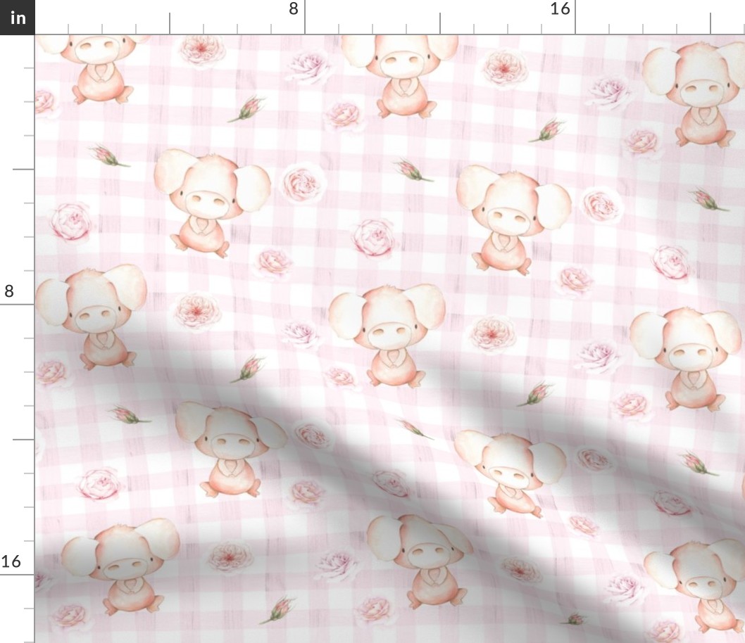 Pig Gingham Pink