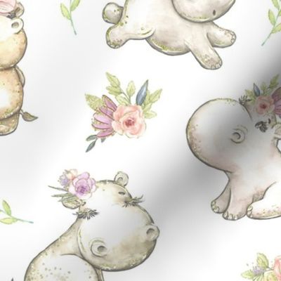 Hippo Floral