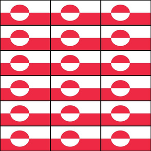 Greenland Grænland flag