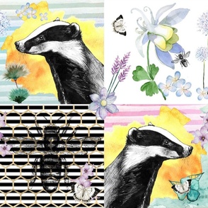 Badgers,Butterflies and Bees Patchwork