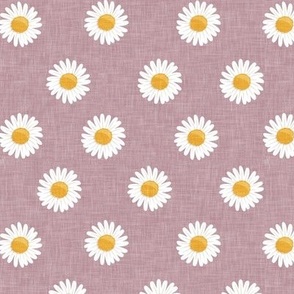 daisies - happy day daisy flowers - mauve - LAD20