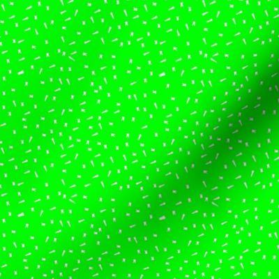 tiny scattered teeth lime green