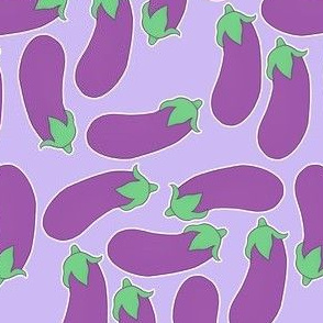 Eggplants on Purple