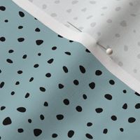 Little spots and speckles panther animal skin cheetah confetti abstract minimal dots winter cool stone blue SMALL