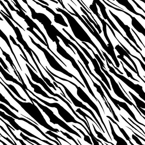 Black and White Safari Animal Skin