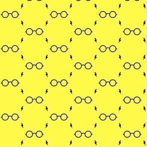 wizard's glasses - yellow - potter's world