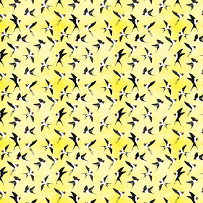 Small scale • Swallows in the sky - Yellow