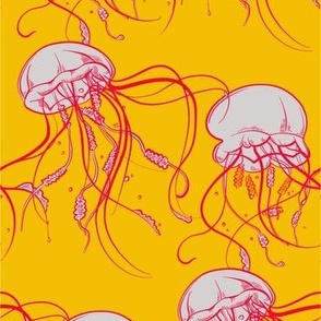 Jellyfish yellow - small 