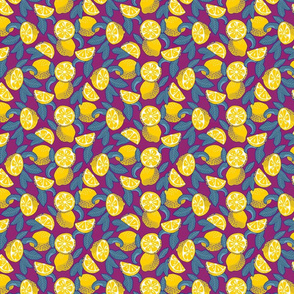 Small scale • Juice Lemons - Lemons Pop Art violet