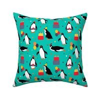 Party Penguins Turquoise 