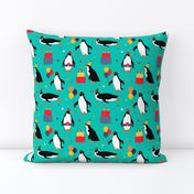 Party Penguins Turquoise 