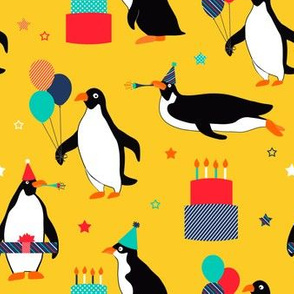 Party Penguins Yellow