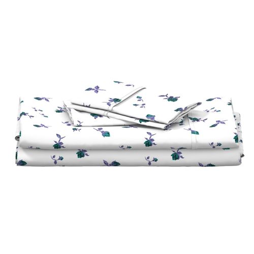 Scattered Vintage Rosebuds #2 - white, large 