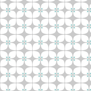 Square Gray Mod Teal Petit