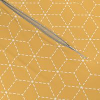 Sashiko stitching Yellow/Ochre/Ocher pattern 1