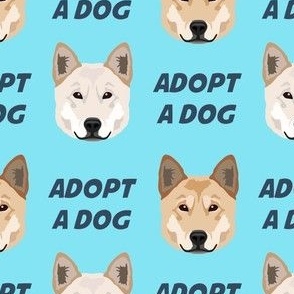 Jindo Dogs Adoption Pattern - Blue