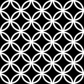 LARGE Fretwork circles, white on black by Su_G_©SuSchaefer