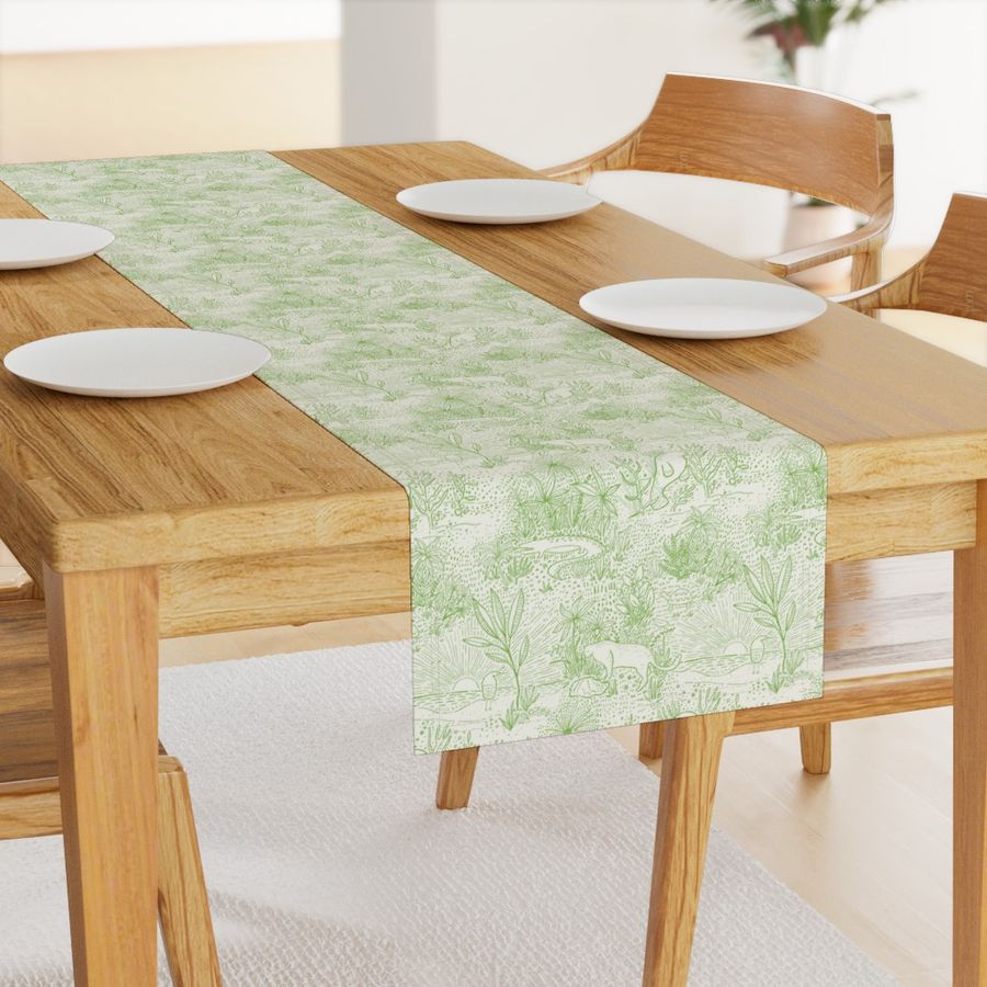 Everglades Toile - Lime