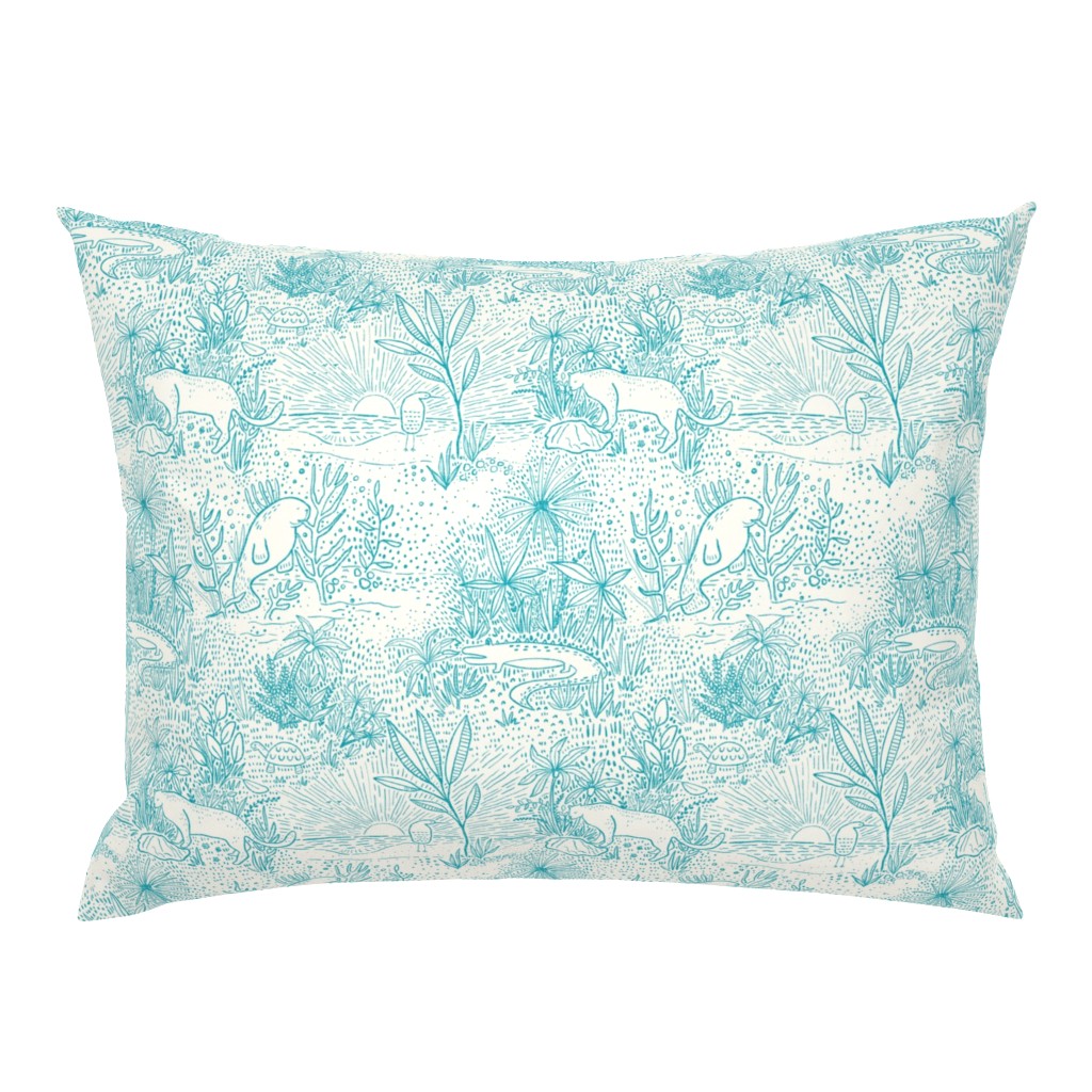 Everglades Toile -Ocean Blue