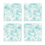 Everglades Toile -Ocean Blue