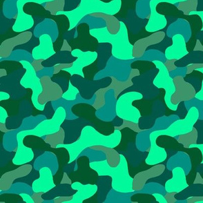 Army green Camo print abstract shape pattern