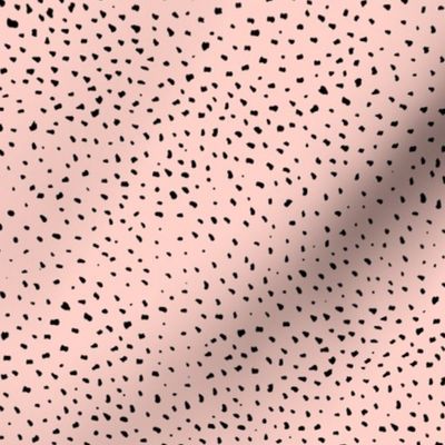 Little Cheetah Baby Spots - Black on Pink