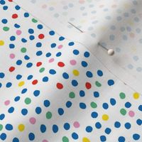 Rainbow spots confetti pride gay spots on white