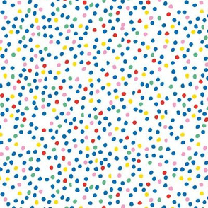 Rainbow spots confetti pride gay spots on white