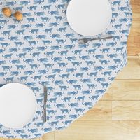 Small scale leopard-paradeblue-on-white