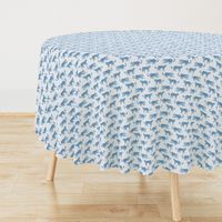 Small scale leopard-paradeblue-on-white