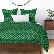 small scale leopard-paradeblue-on-green