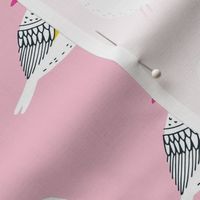 Lined birds light pink