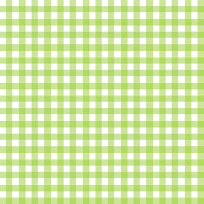 Lime Gingham 0.25 inch
