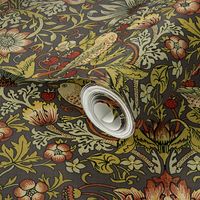 William Morris ~ Strawberry Thief ~ Autumn Linen ~ Medium