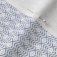 Mudcloth Diamond Twill Small Scale - White