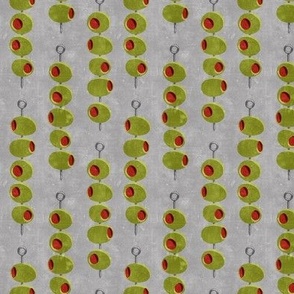 Olives Martini Beverage Cocktail Party Booze Spoonflower Fabric by the Yard 