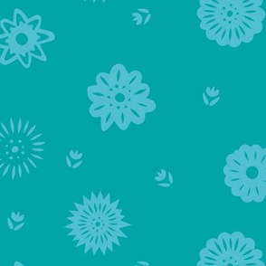 Taco Floral - Blue