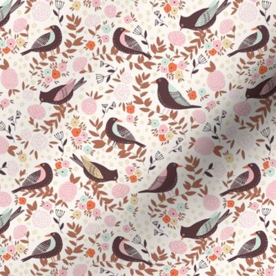 Bird garden_pastels - small