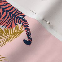 Paisley Tiger - Pink & Gold 