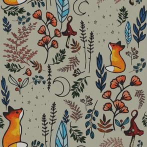 Foxes Woodland Fantasy