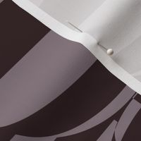 JP5 - Large - Mod Geometric Quatrefoil Cheater Quilt in Lavender Brown aka Puce Monochrome