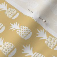 Ananas pineapple boho garden sweet neutral nursery theme white soft honey yellow